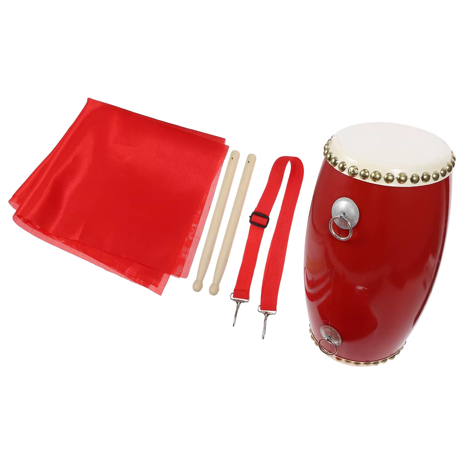 Waist Drum Sheepskin Drum Toys Adults Chinese Drum Wooden Folk Dance Waist Drums Pvc Folk Dance Drums Wood Drum Child