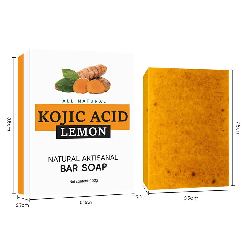 Turmeric Granular Soap Lemon Soap Kojic Acid Soap Ginger Bath Cleansing Soap Body Whitening Body Care Oil Removal Handmade Soap
