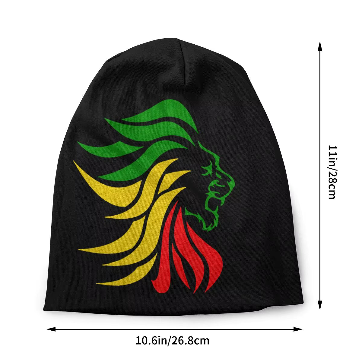Rasta Lion Rastafari Jamaica Judah Skullies Beanies Hats Fashion Unisex Street Caps Warm Dual-Use Bonnet Knitted Hat