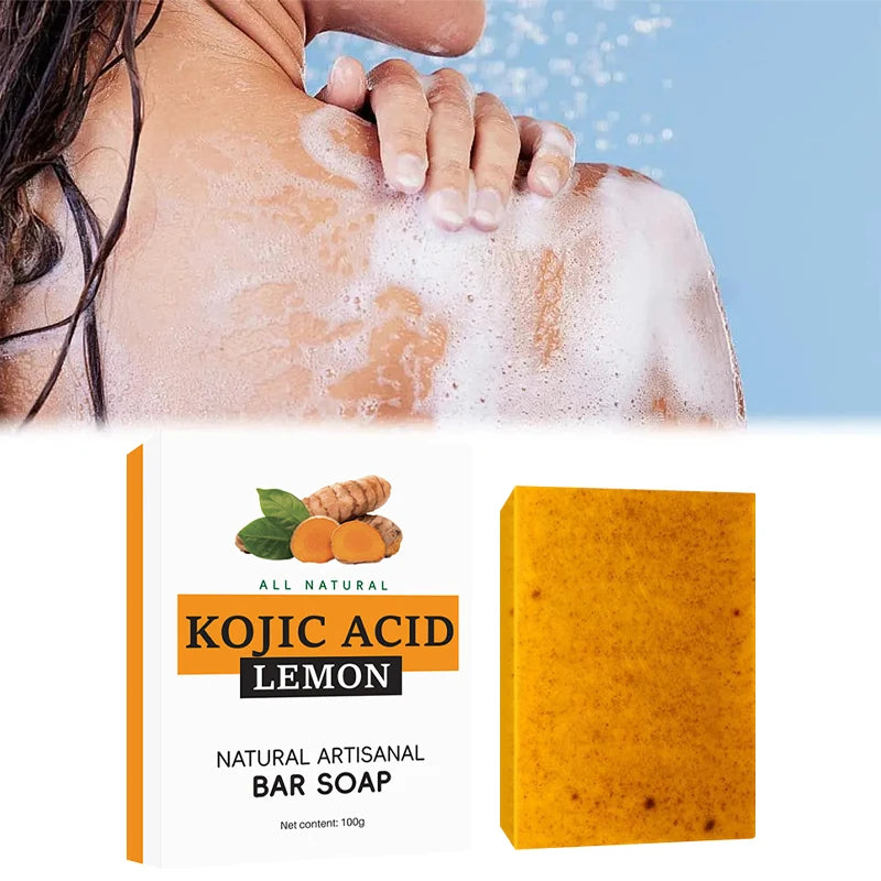Turmeric Granular Soap Lemon Soap Kojic Acid Soap Ginger Bath Cleansing Soap Body Whitening Body Care Oil Removal Handmade Soap